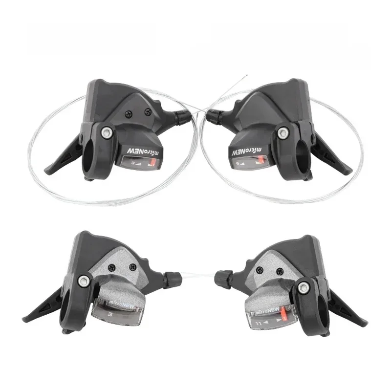 AliExpress NONE MicroNEW Bicycle Derailleur 3x7 3x8 3x9 3x10 3x11 Speed MTB Front Rear Shift Lever Mountain Bike Shifter Cycling Parts