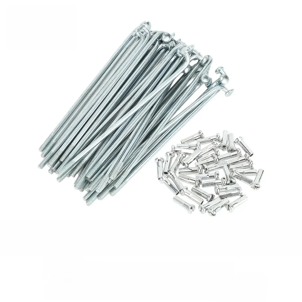 AliExpress X Autohaux X autohaux 36pcs Bicycle Spokes Bike Wheel Spokes 14G 67mm 72mm 76mm 80mm 83mm 87mm 100mm 104mm Length Carbon Steel Galvanized