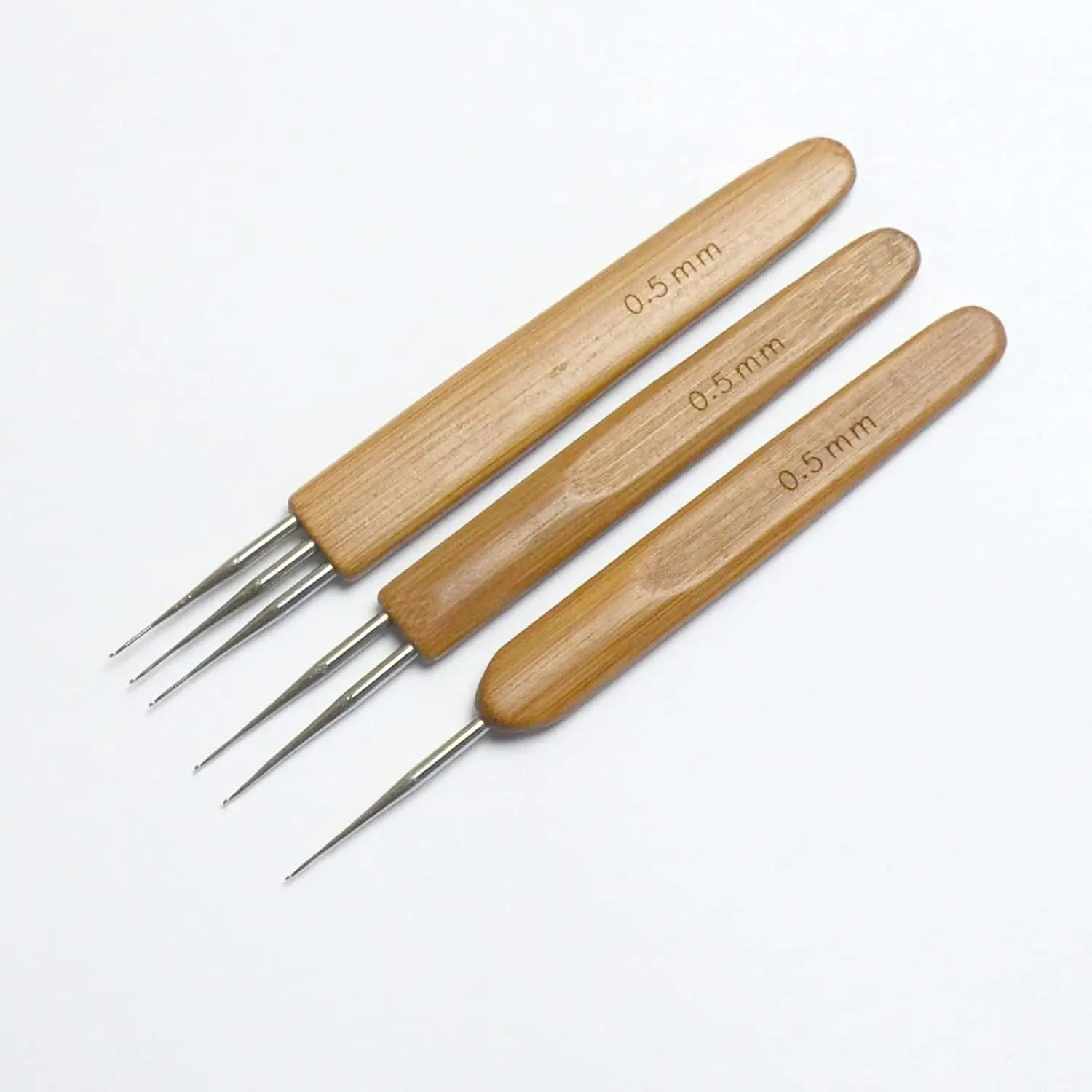 0.75mm Crochet Needle for Dreads - 3Pcs/Set Loc Crochet Needle for Interlocking Dreadlocks (1Hook,2Hook,3Hook) ,5set