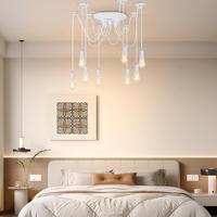 Spider Chandelier Vintage  Multiple Ajustable DIY Ceiling Spider Lamp Industrial Hanging Light Pendant Lighting Fixture E27