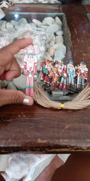 12pcs Christmas Nutcracker Soldier Wooden Pendant Xmas Tree Hanging Ornament 2024 Navidad Decoration for Home 2025 New Year Gift photo review