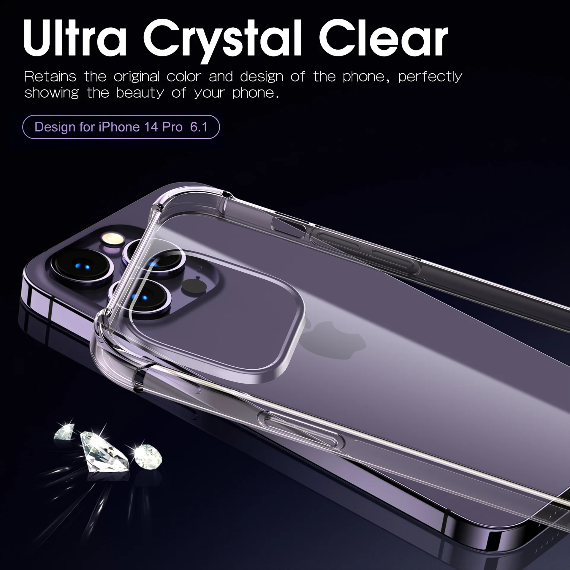 Clear Shockproof Phone Case For iPhone 15 14 13 12 11 Pro Max XR XS Max Lens Protection Case on iPhone 11 12 13 14 15 Back Cover