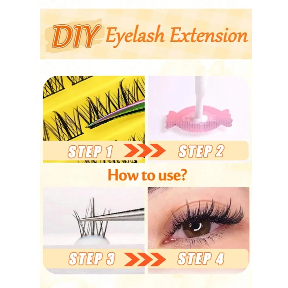 5 Pairs Cat Eye Lashes Manga Lashes 3D Fluffy Natural Look Faux Mink Eyelashes (The Best Gift For Party Performances)