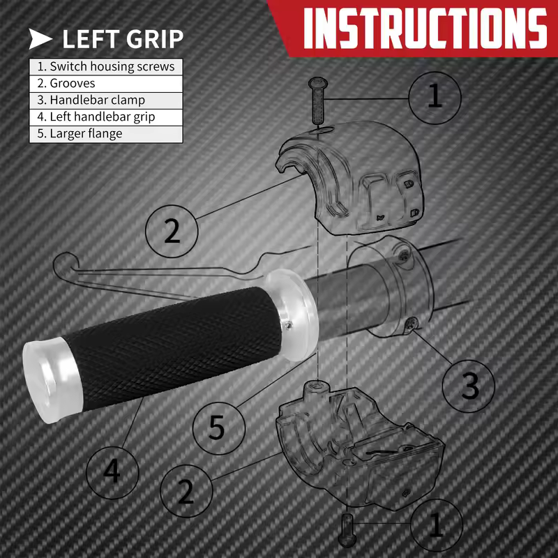 Motorcycle 1"25mm Hand Grips Handle Bar For Harley Touring Road Street Glide Sportster 883 1200 72 XL Dyna VRSC Softail Custom - Image 5