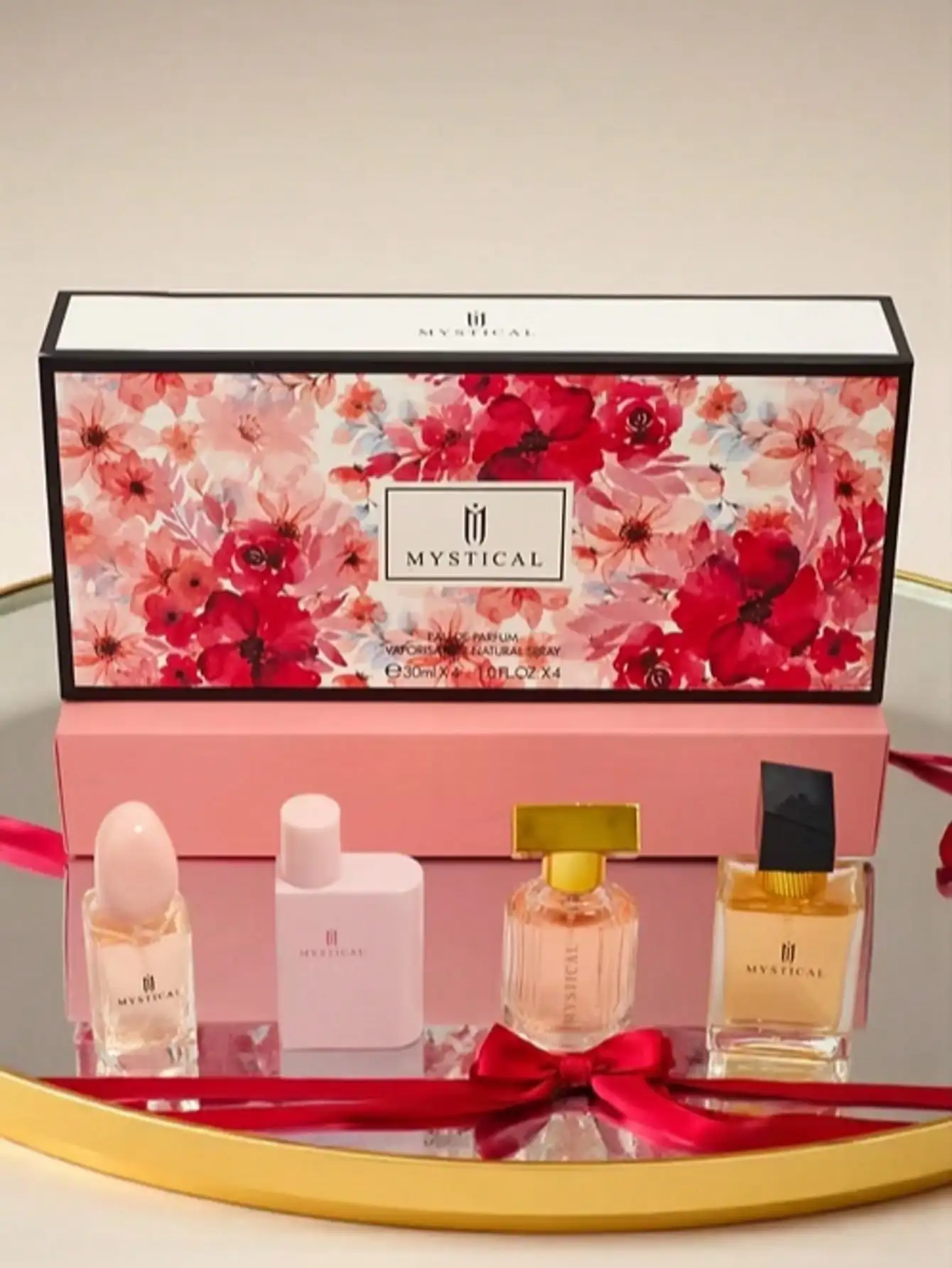 

4-in-1 Women's Perfume Gift Set: Long-Lasting Fresh Fragrance, Romantic Eau de Toilette