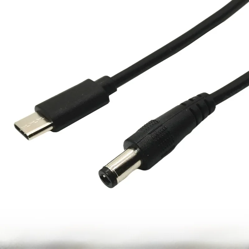 1 m DC typ c męski do 5.5*2.1 kabel męski 5521 zasilacz z gniazdem zasilania DC 5.5x2.1 adapter rodzaj USB konwerter C — zdjęcie 2