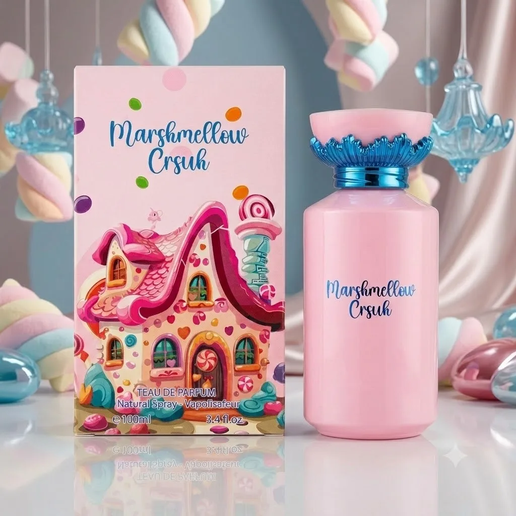 Marshmellow Crush 100ml - Parfum Couture. Parfum pour femmes, Eau de Parfum gourmande et douce avec des notes de guimauve, de vanille et de musc.