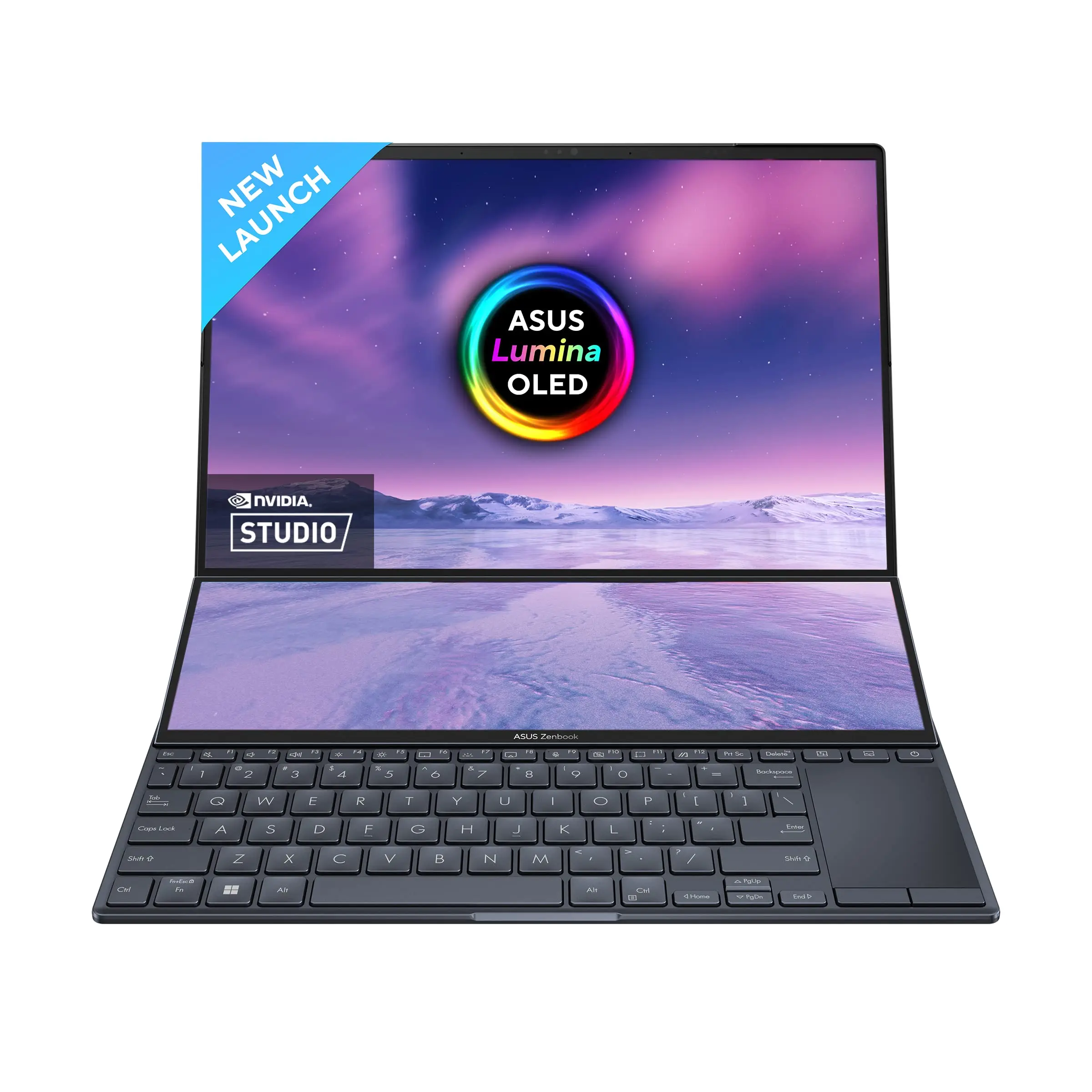 Authentic ASU-S ZenBook Pro Duo 15 OLED UX582 Laptop, 15.6” OLED 4K UHD Touch Display, Intel Core i7-10870H, 16GB RAM, 1TB SSD