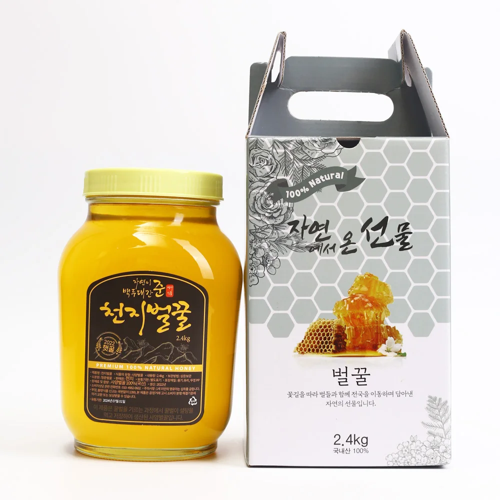 미다몰 그곳에가면 자연이 준 백두대간 천지벌꿀 아카시아 꿀 2.4kg
