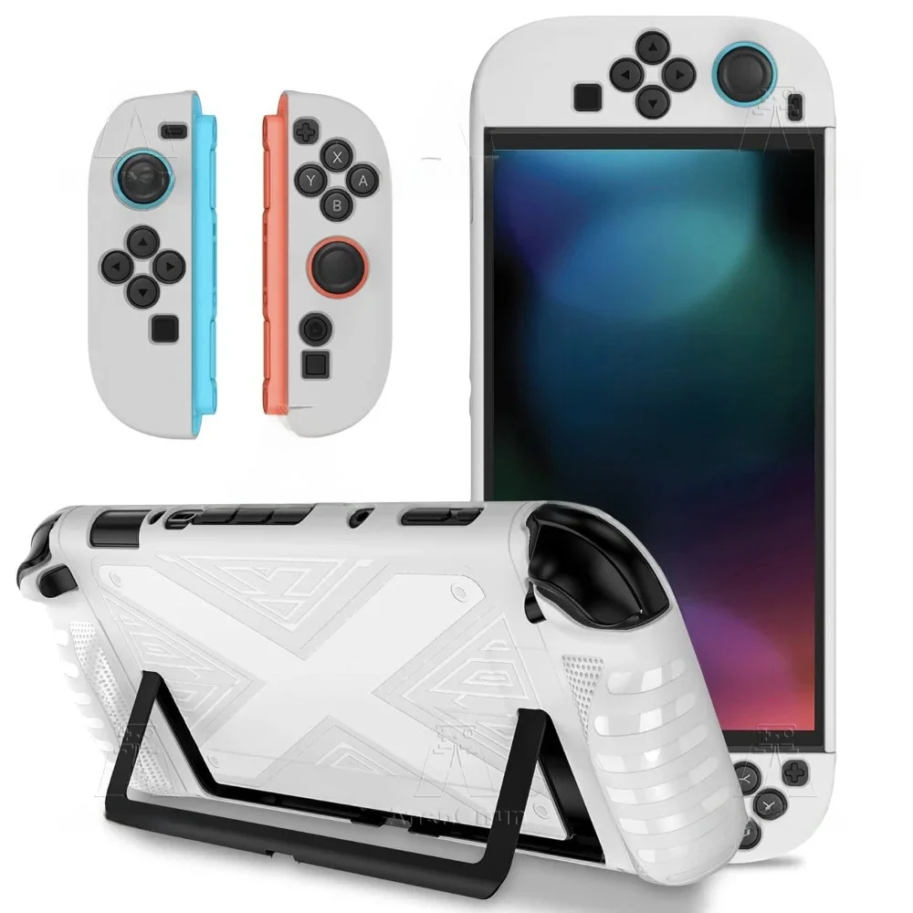 Etui Switch 2 Split PC Dockable Case Joycon 2 TPU Miękka Osłona Odporna na Wstrząsy Odporna na Zarysowania Ochrona Wszystkich Kątów Trwała Antypoślizgowa Osłona Uchwytu — zdjęcie produktu 7