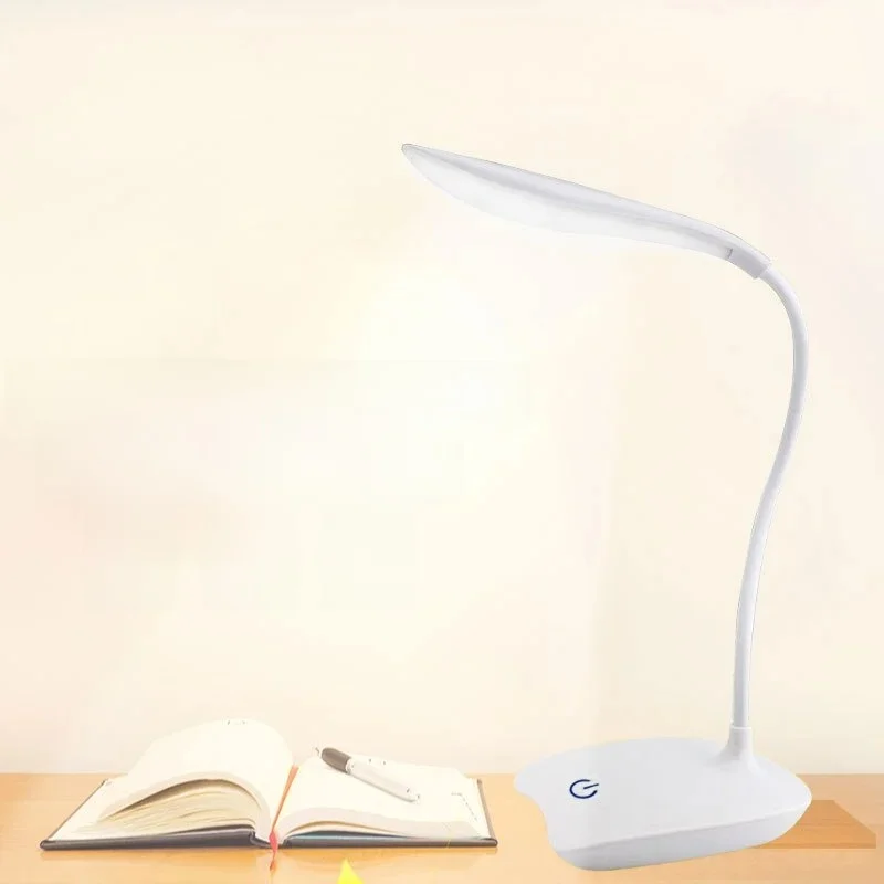 LED Desktop Desk Lamp USB Rechargeable Lighting Eye Protection Room Night Light Bedroom Bedside Student Reading Lamp — zdjęcie 2
