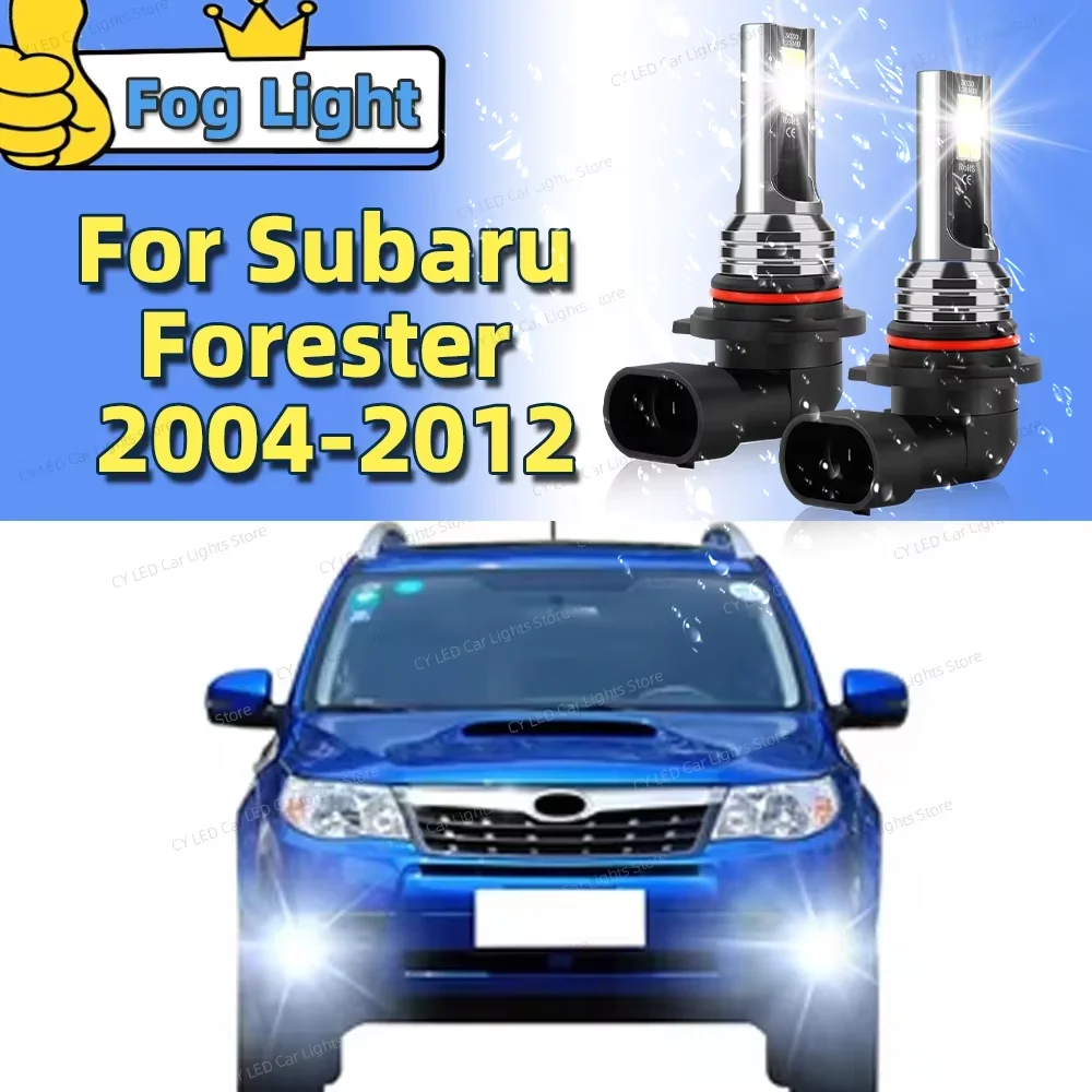

2Pcs LED Front Fog Light Lamp Car Bulbs 6000K For Subaru Forester 2004 2005 2006 2007 2008 2009 2010 2011 2012 Accessories Lamp