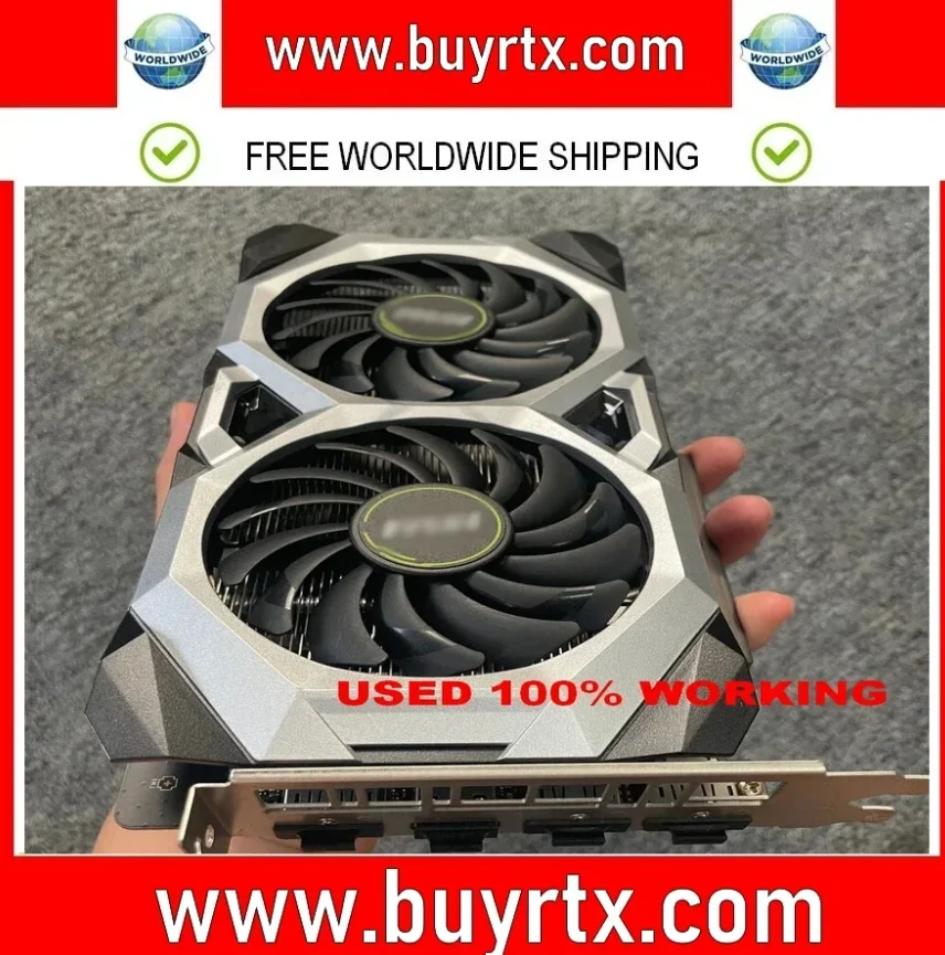 

2024 USED RTX 2060 SUPER GeForce VENTUS 8G Graphics Cards GDDR6 256bit DP*3 HDMI*1 8Pin Video Card Support AMD Intel Desktop