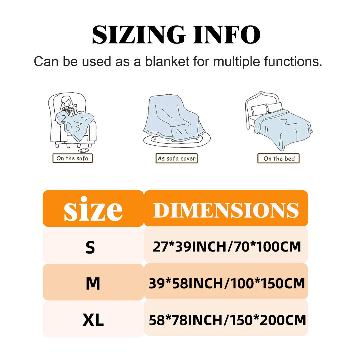 ROSEKIND Soft Taffeta Blanket, Warm Versatile for Bed Sofa Office and Camping, An Elegant Home Decor with Various Colors