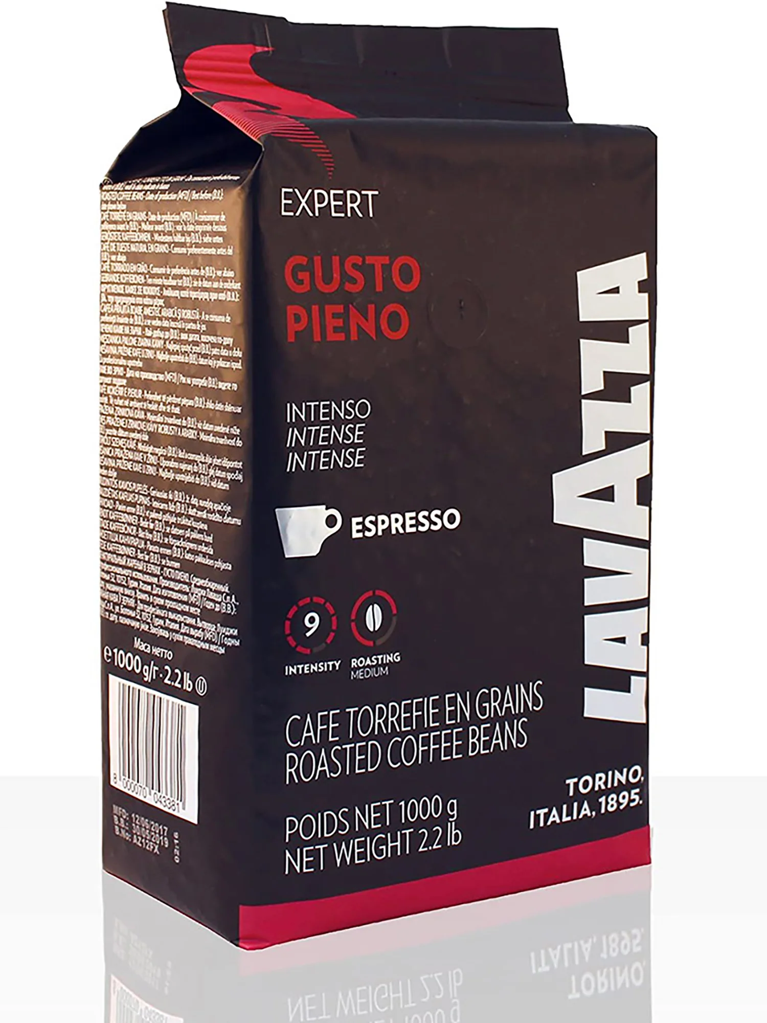Coffee bean Lavazza Gusto Pieno 1 kg-100% Natural-Intensity 9