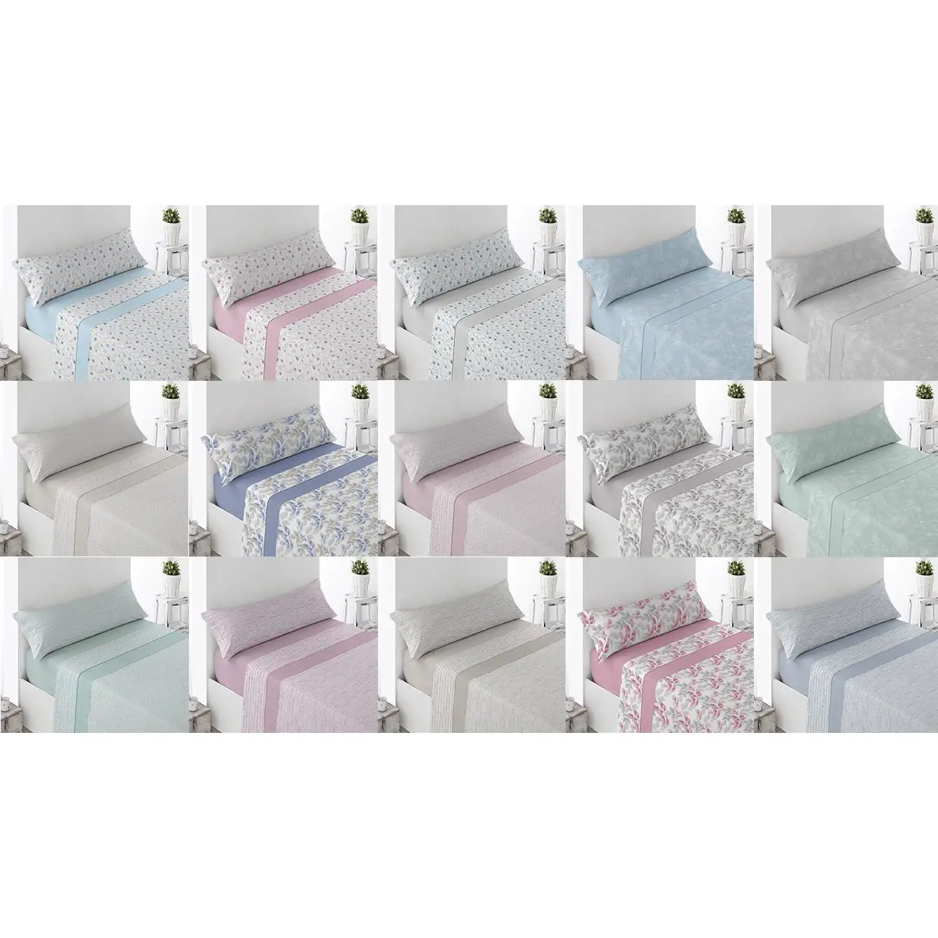 Energy Colors Textil-Hogar. Juego Sabanas 3 Piezas Verano Microfibra Estampadas Todas las Medidas Energy Colors Textil-Hogar