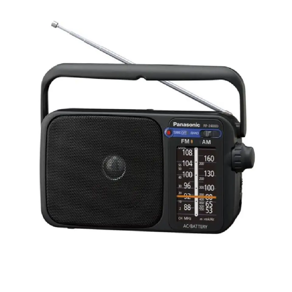PANASONIC RF-2400DEG-K Radio Portátil Digital, Sintonizador AM/FM, Altavoz, Entrada Auriculares