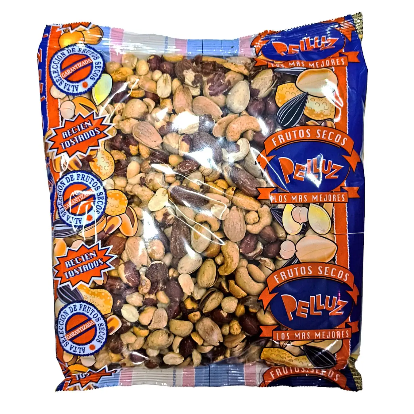 Frutos Secos Tostados sin Sal 1Kg - Mix Tostado sin Sal - Coctel Tostado sin Sal - Cocktail Tostado sin Sal - Revuelto Tostado sin Sal - Pelluz