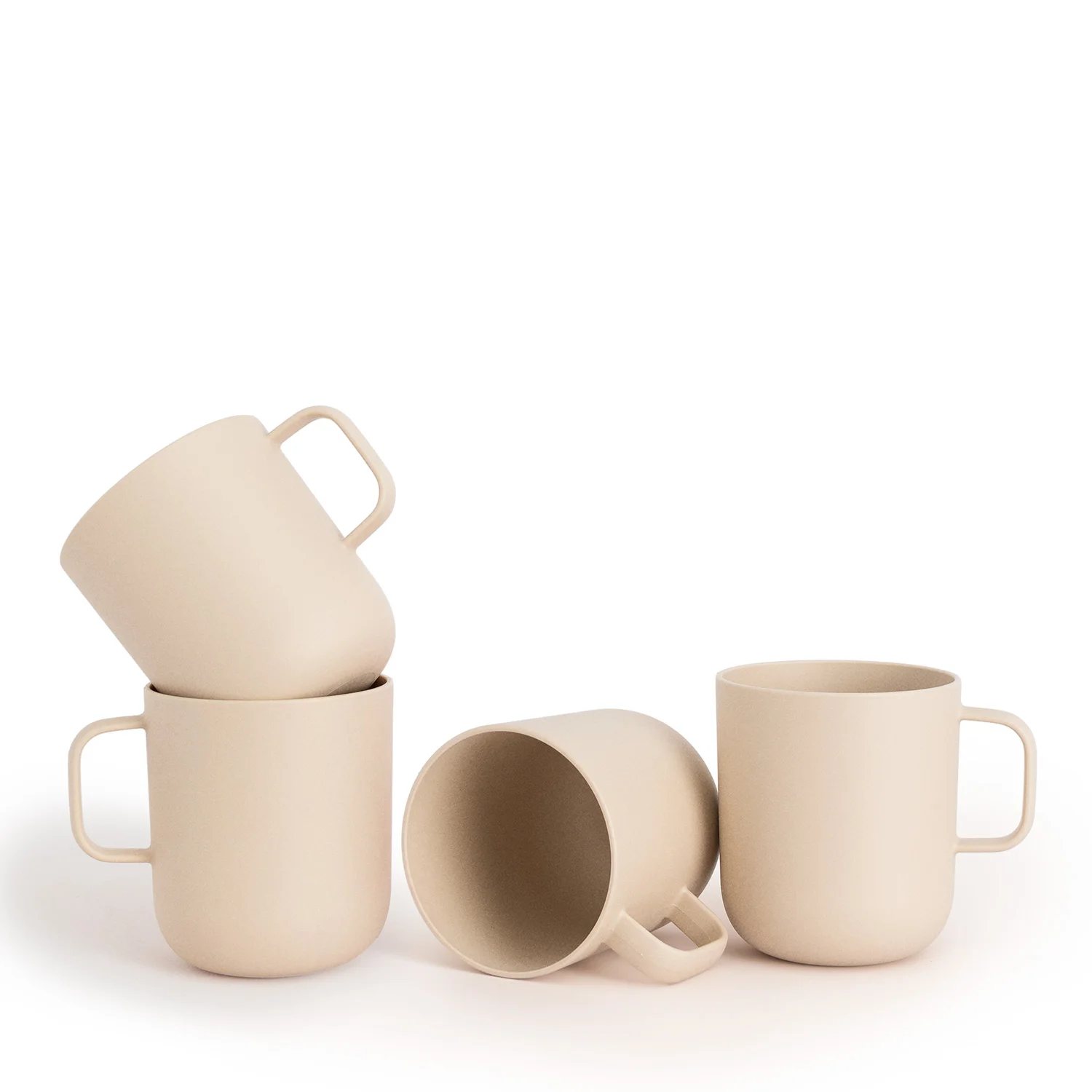 Set of 4 create outdoor cups of 400ml - pla plant origin material