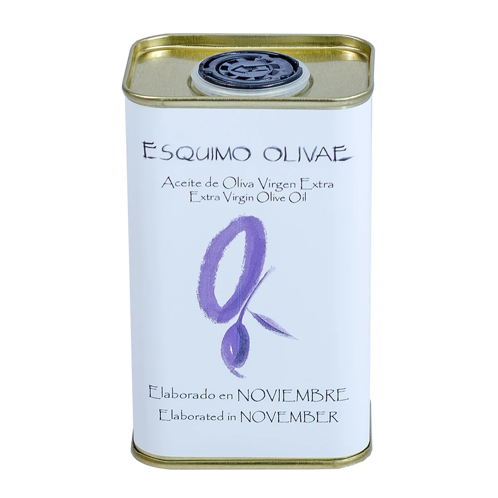 ESQUIMO OLIVAE Noviembre PICUAL Lata 250ml, aceite de oliva virgen extra.