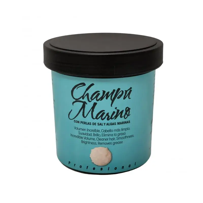 Champú marino formulado a base de sal marina. Cuerpo y volumen a cabellos finos. Limpieza a cabellos
