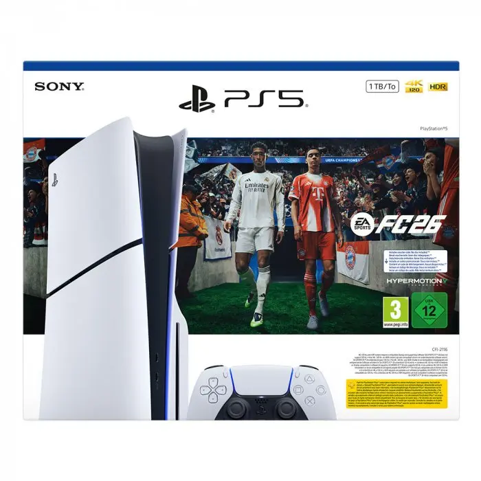 Playstation 5 disco slim 1tb console pack + ea sports fc26 game (download code) #3