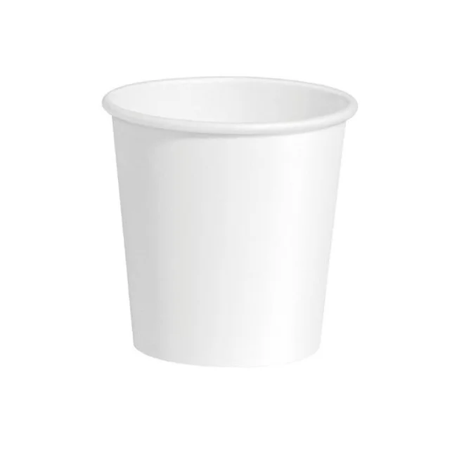 C.A | Vasos de Cartón Blancos para Café ☕ | Desechables | Resistentes a Bebidas Calientes y Frías