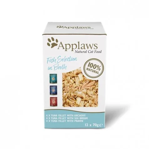 Applaws Sobre Gatos Adultos Caldo Multipack Pescado - 12 x 70 gr