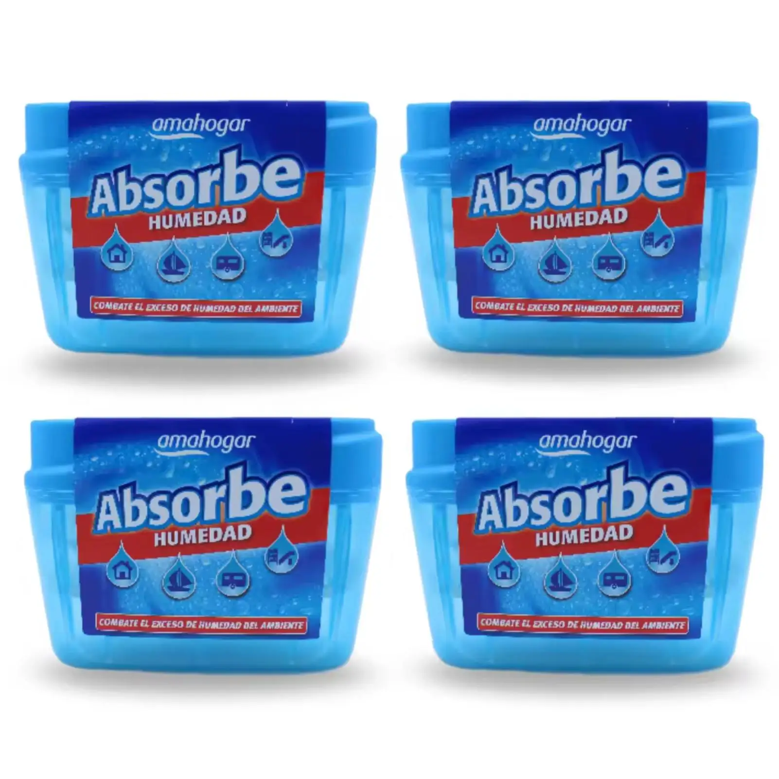 Amahogar Pack Absorbe Humedad Anti Humedad 4-10 Unds 40gr
