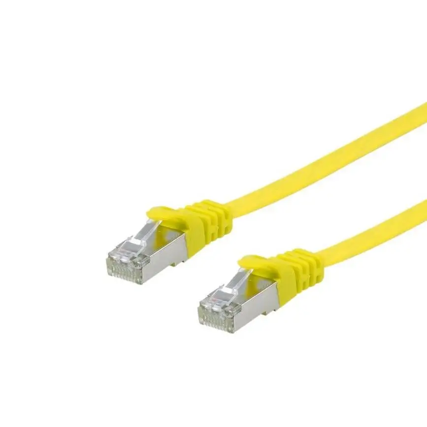¿Por qué el cable de red 607664 Cat6a U/FTP amarillo de 5 m es la mejor opción para tu red profesional?