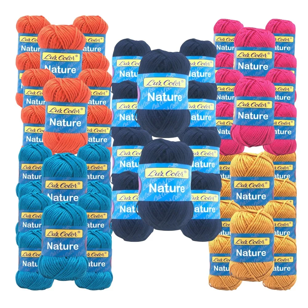 Lote 50 Ovillos nature Bambú & Lana Merino – Suavidad Natural Confort Premium | 50g | Agujas 4-5 mm | LANAS LUZ COLOR