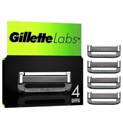 GilletteLabs recambios para máquinas de afeitar, compatibles con GilletteLabs, 4 recambios