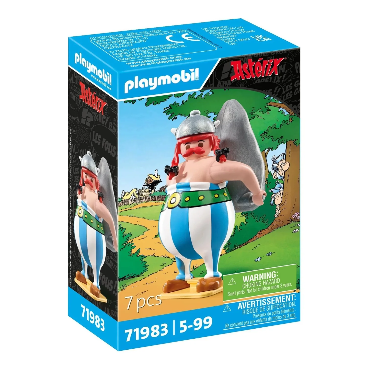Playmobil astérix - obelix with menhir, 71983, store with official license