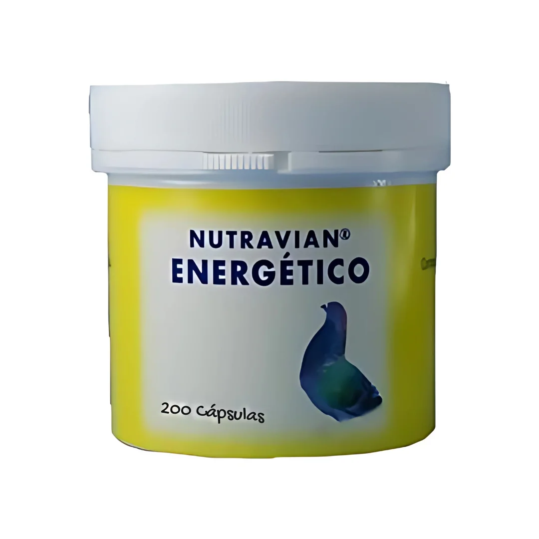 NUTRAVIAN ENERGÉTICO para palomas, 200 cápsulas