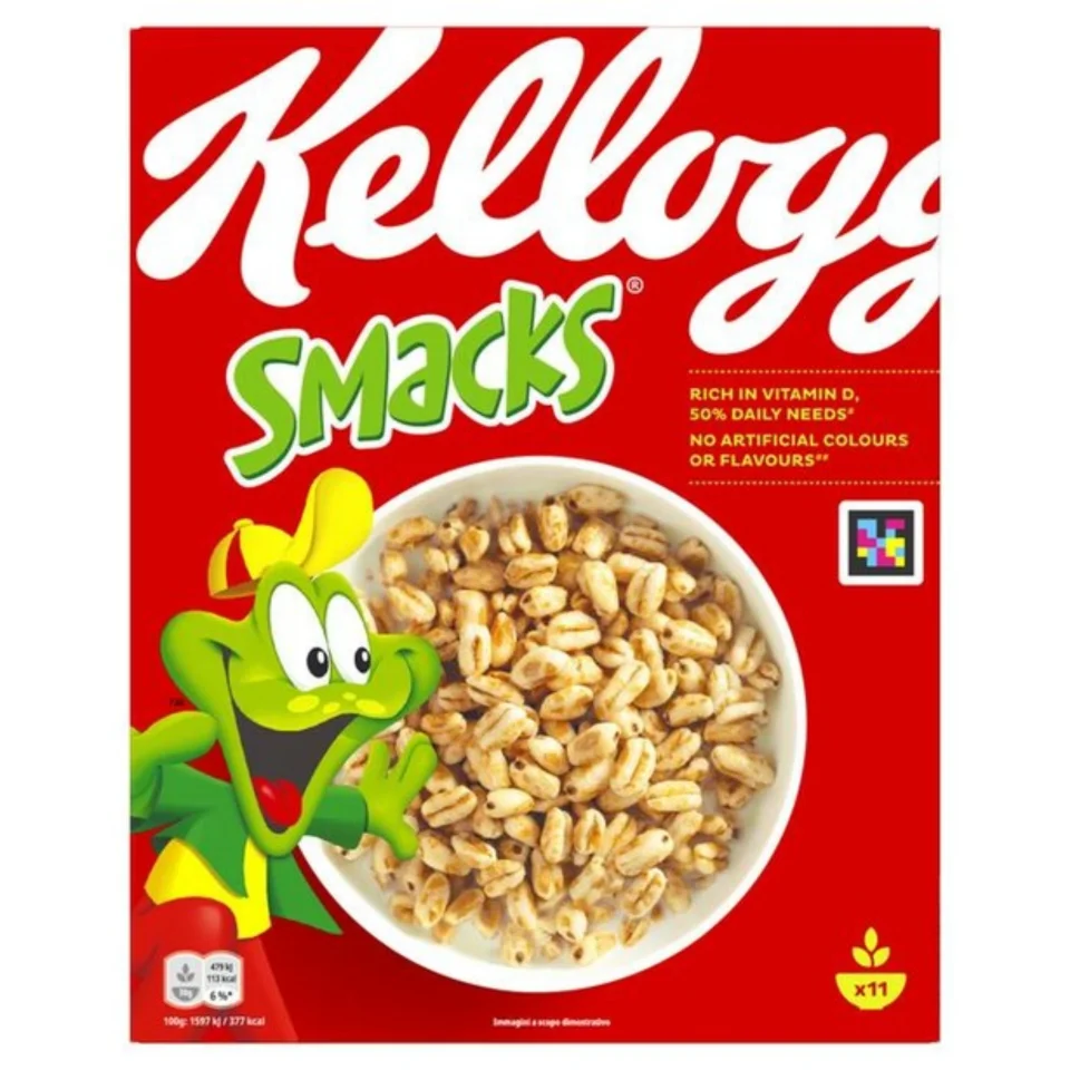 Cereal Kellogg’s Smacks 330 g – Trigo Inflado con Sabor a Miel