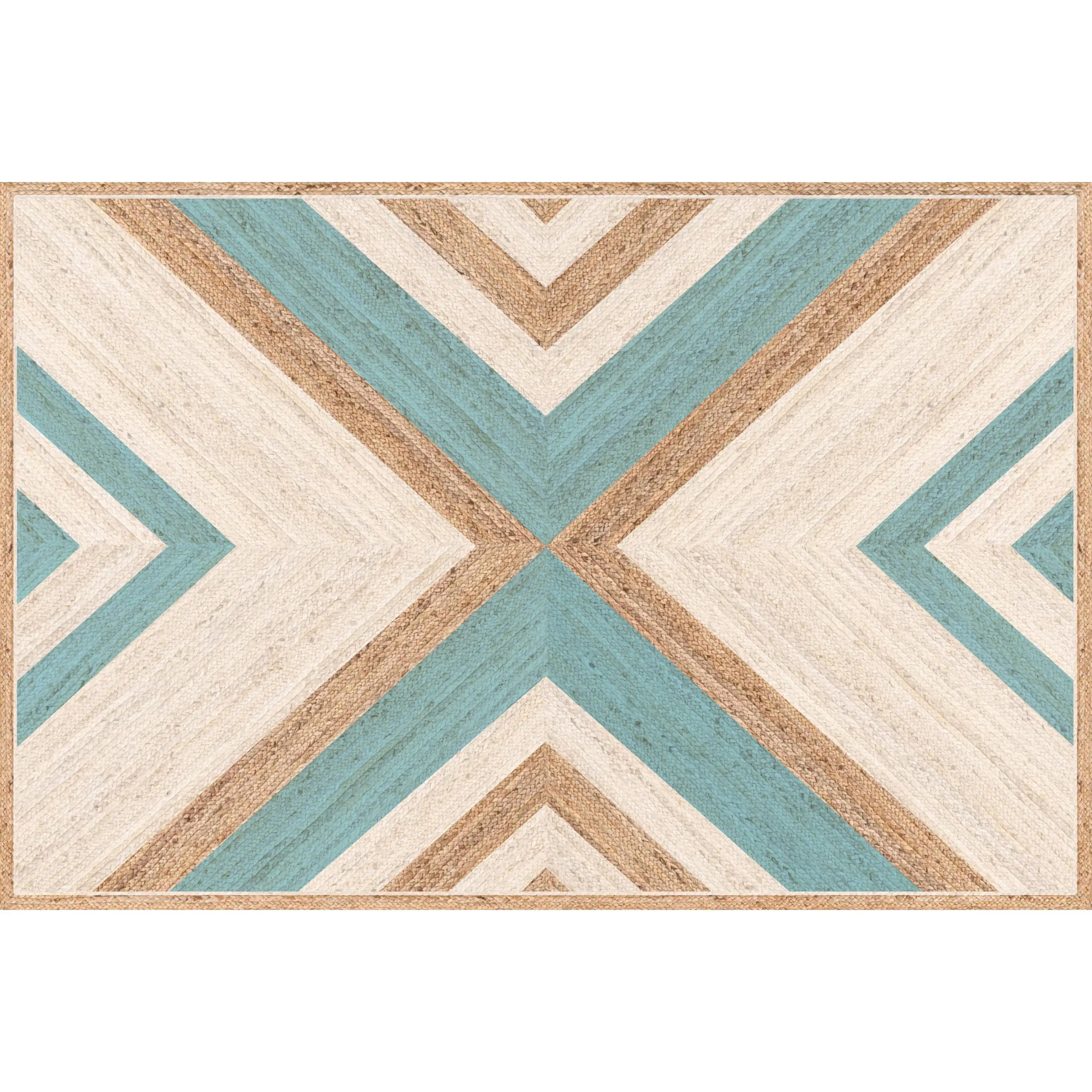 VINILIKO, Alfombra de vinilo Tahir Azul, estilo textura impresa