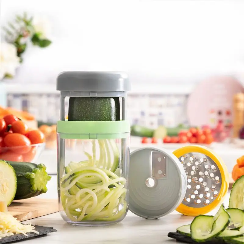 InnovaGoods-spiral vegetable cutter and grater with recipes Vigizer InnovaGoods