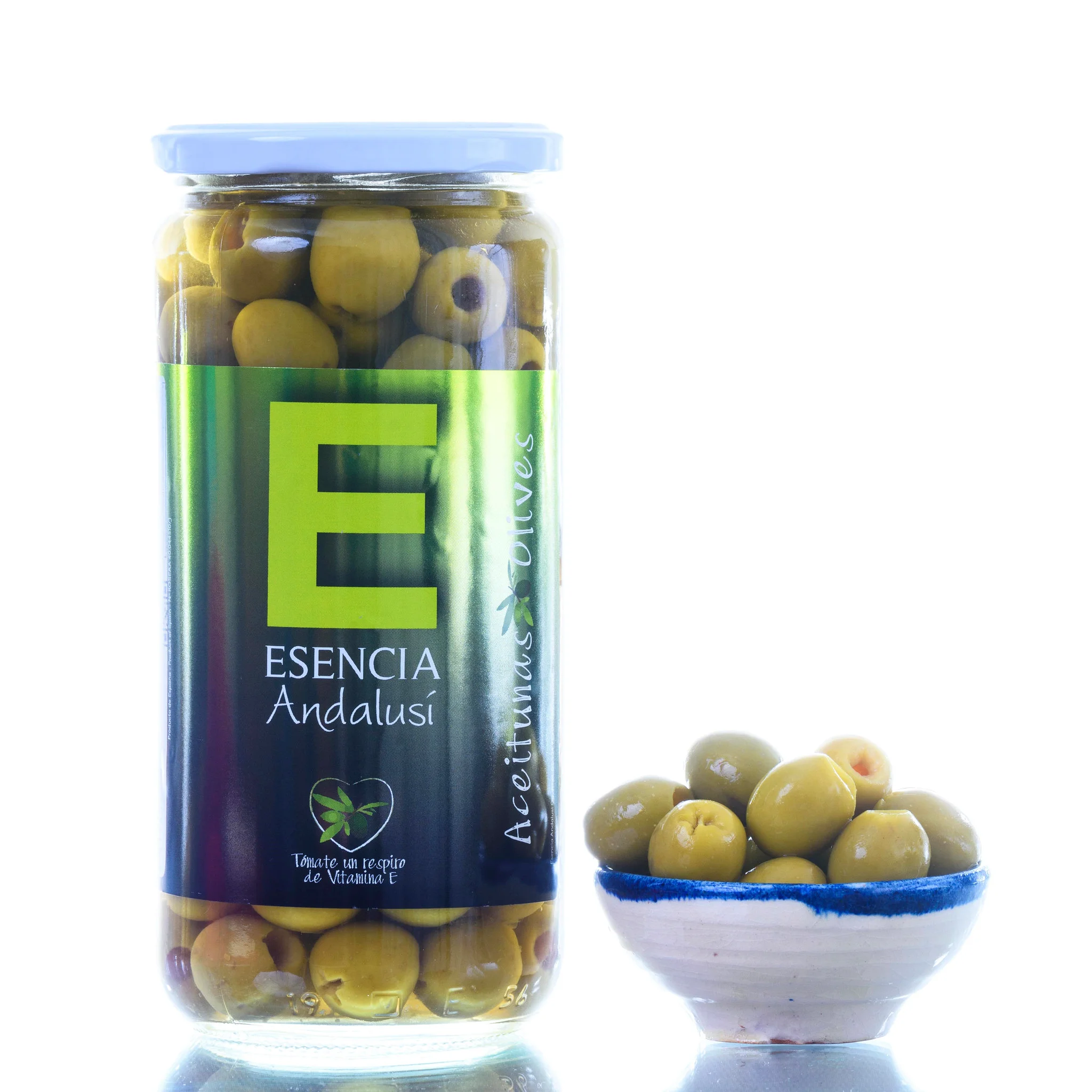 Aceitunas Manzanilla Extra Deshuesada Sabor Anchoa 700 Gr - Saludable y Delicioso - ESENCIA ANDALUSÍ GOURMET