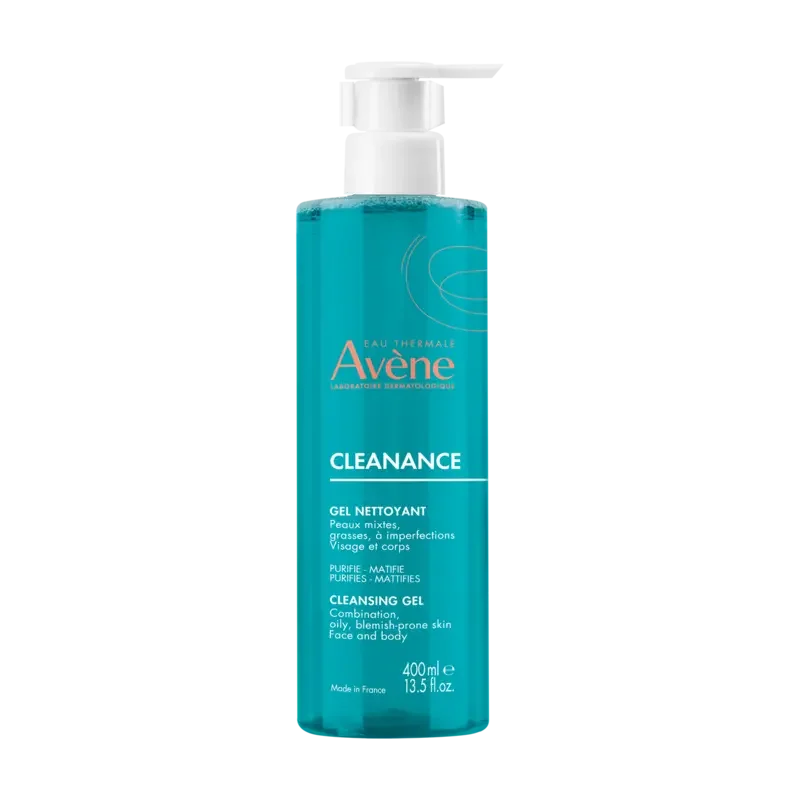 Avene Cleanance Gel Limpiador - 400ml Pierre Fabre pieles mixtas y grasas