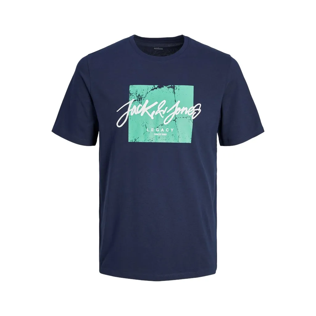 Jack & Jones man Pack 2 cotton T-shirts NEW24 JJTILEY series Logo print fashion Casual REF 256774