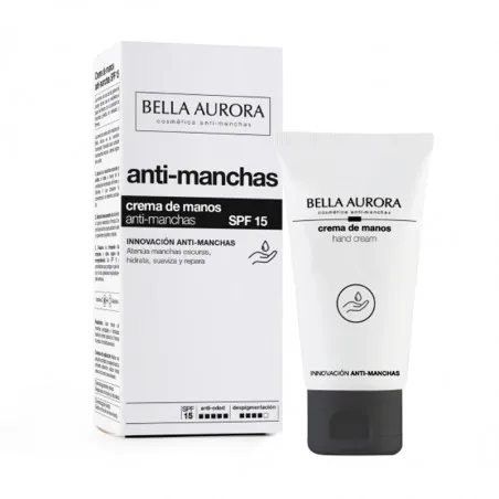 Bella Aurora Crema de manos anti-manchas SPF15, con vitamina C y Alantoína