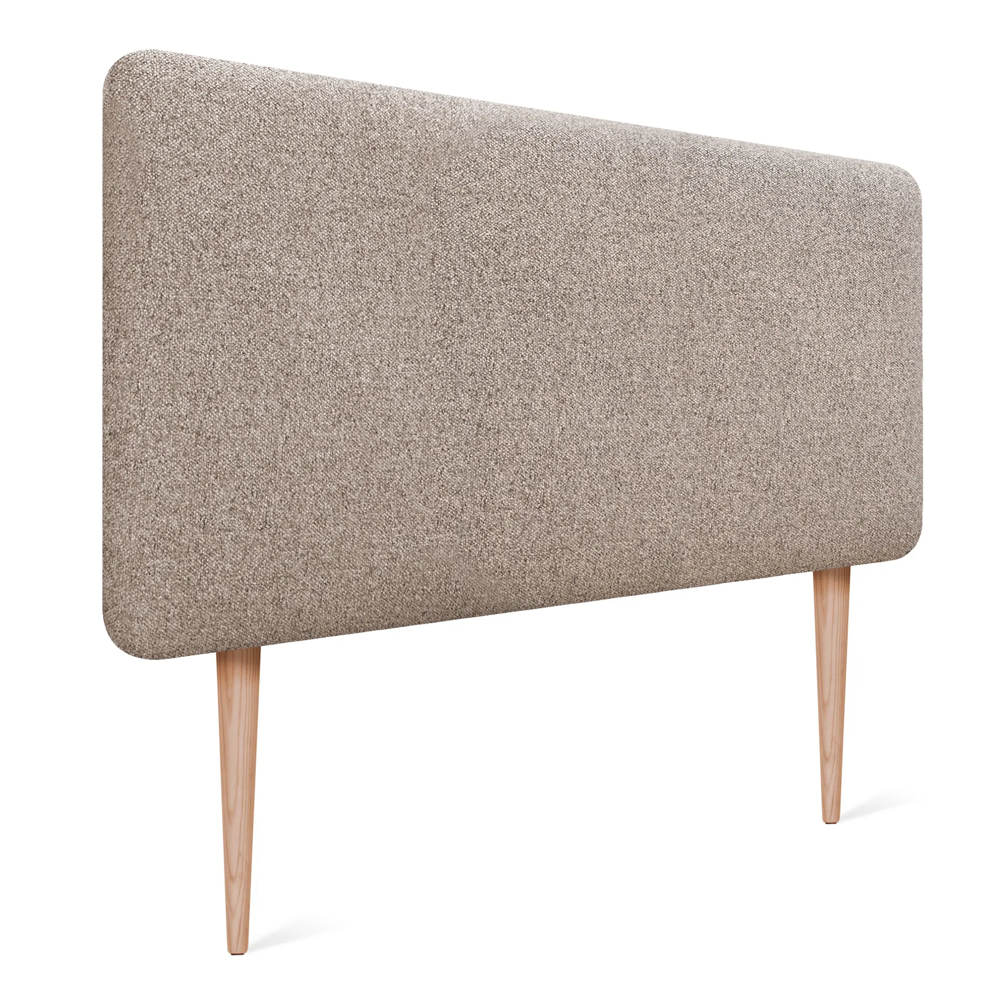 DHOME Cabecero Tapizado Liso Redondeado Tela con Patas para Pared Acústicos Cabeceros Absorbentes Cabezal Cama Colores