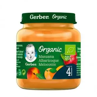 GERBER ORGANIC Apple Peach apricot 1 125 G