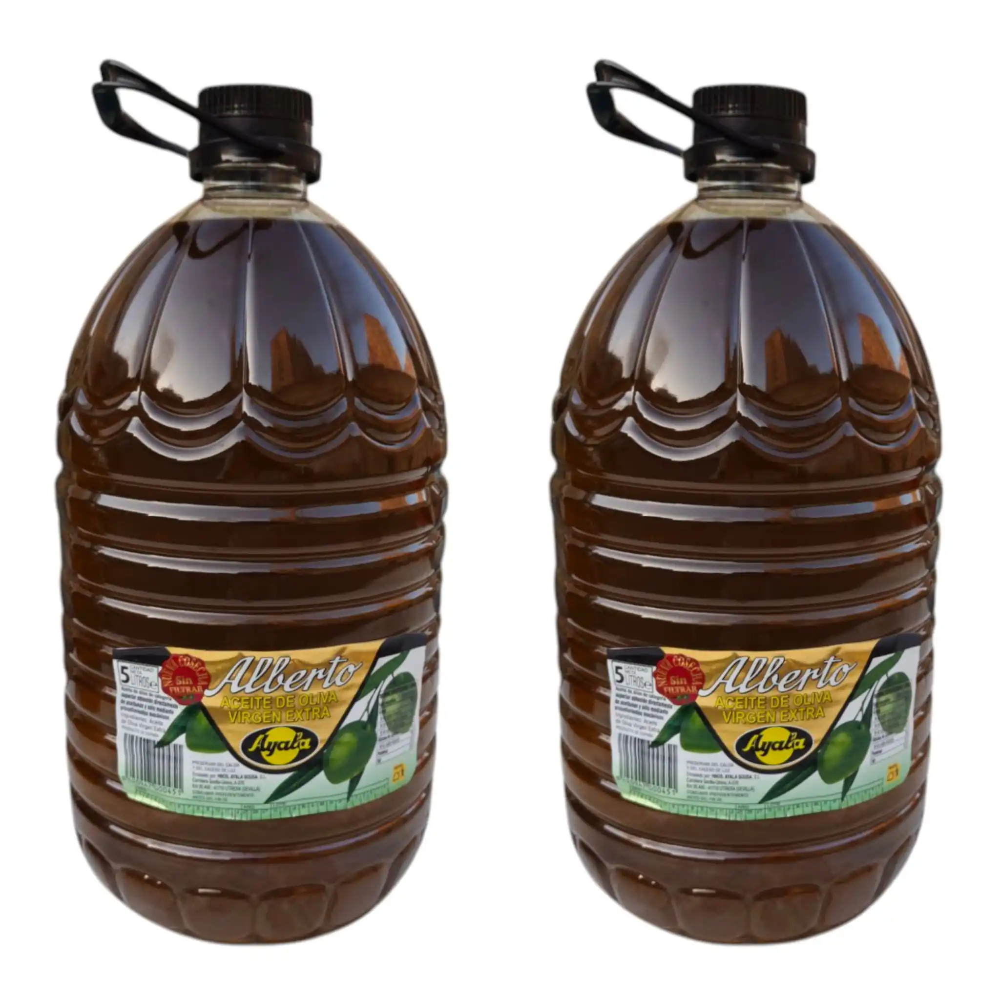 Aceite de Oliva Virgen Extra SUPERIOR SIN FILTRAR 2*5L TOTAL 10L MEJOR CALIDAD ALBERTO Calidad Gourmet, Sabor Suave y Afrutado. AYALA UTRERA,ANDALUCIA PRODUCTO DE PRIMERA CALIDAD,SABOR Y SATISFECHO 100% GARANTIZADO PRUEBALO!!! LEER DESCRIPCION