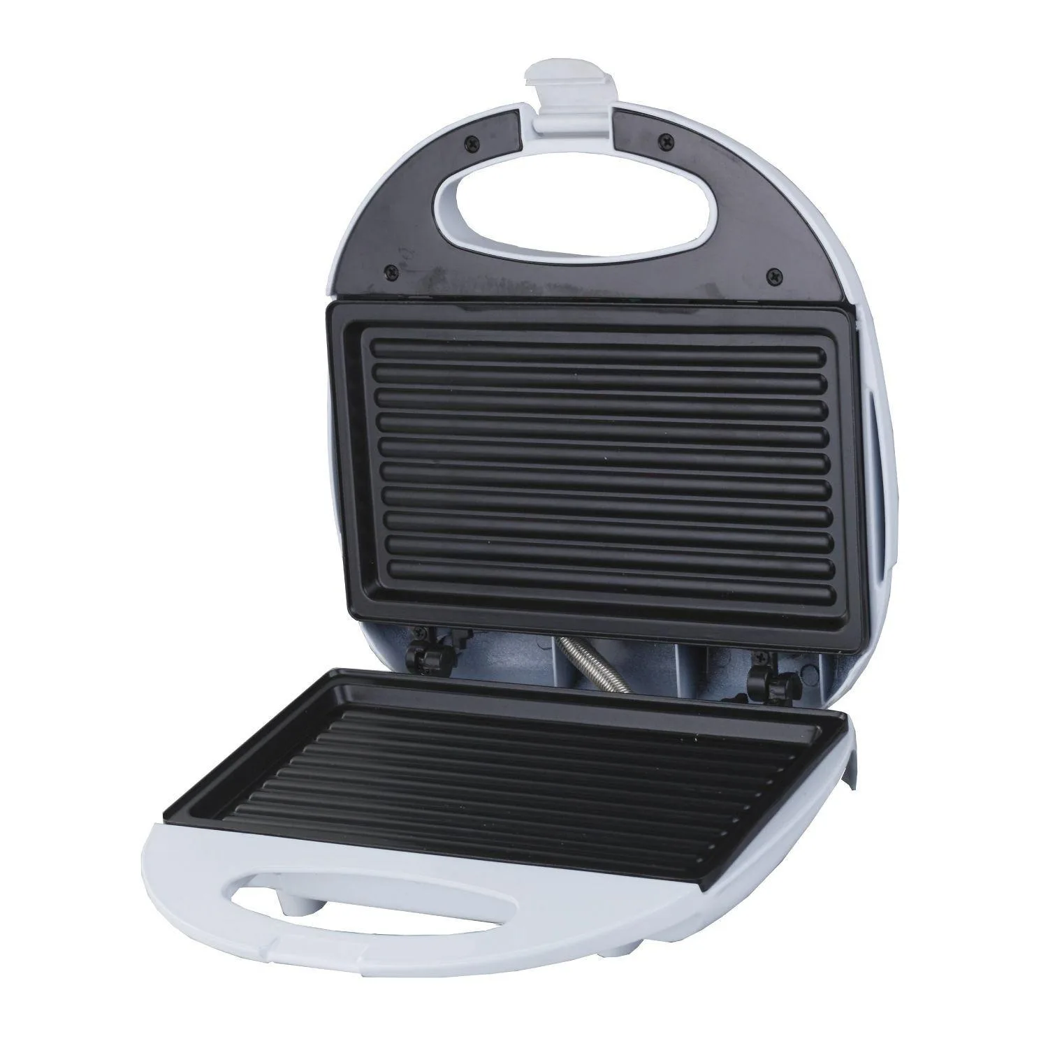 Sandwichera Comelec SA 1205 750W Blanca con Placas Grill Antiadherentes y Cierre Perfecto