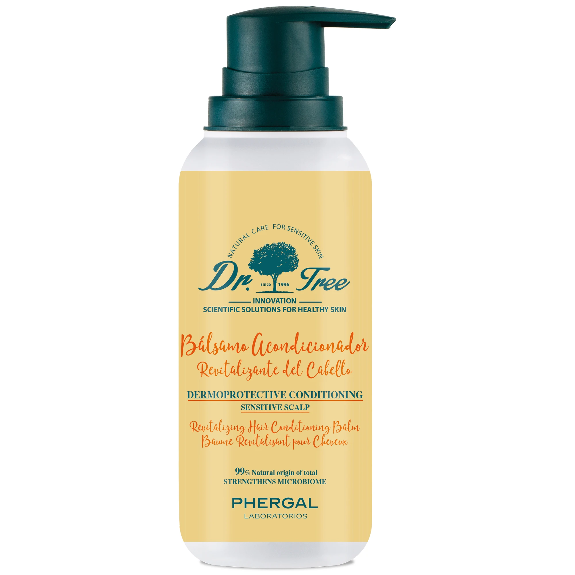 Dr. Tree Bálsamo Acondicionador Capilar | Revitalizante del Cabello | Pieles Sensibles, Cabello Suave y Brillante | 99% Ingredientes Naturales | Sin Sulfatos SLE, SLS, Sin parabenos, Sin siliconas |