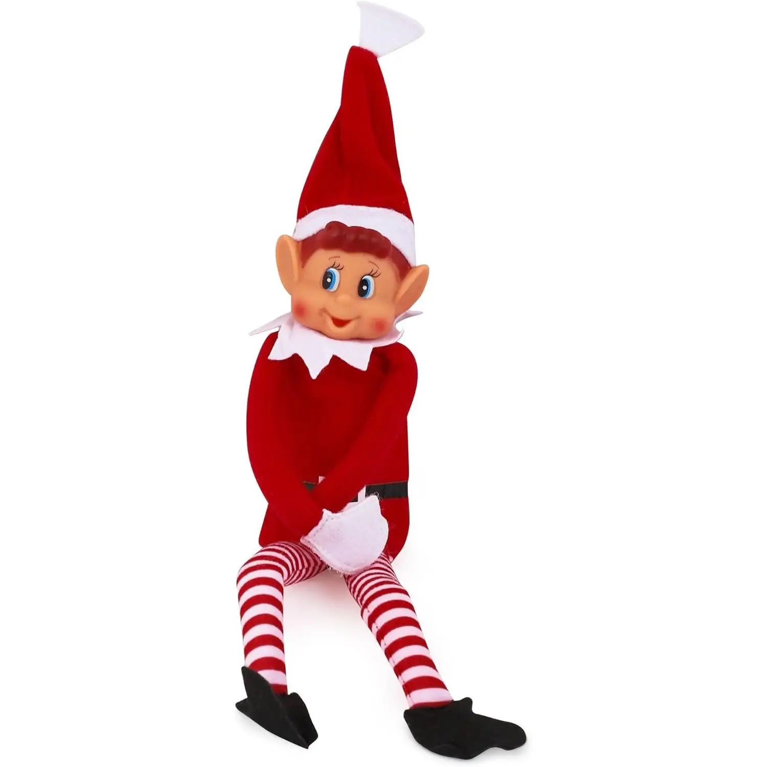 Long-legged christmas elf 30 cm marukatsu – festive plush and vinyl figure with flexible arms, ideal for decorating or giving as a gift at christmas #1