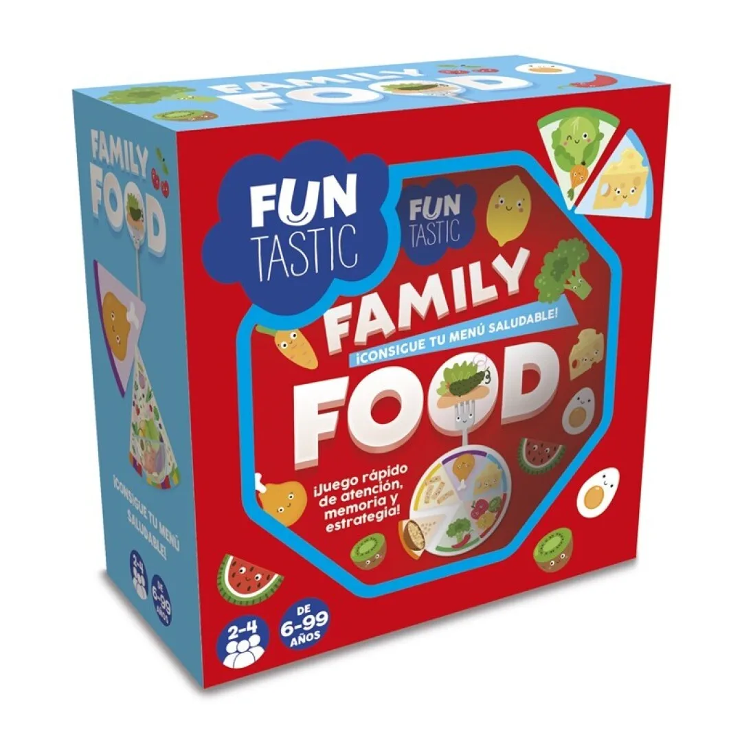 IMAGILAND - JUEGO DE CARTAS FAMILY FOOD (CAJA METÁLICA) CON CAJA, FUJ013, TIENDA CON LICENCIA OFICIAL