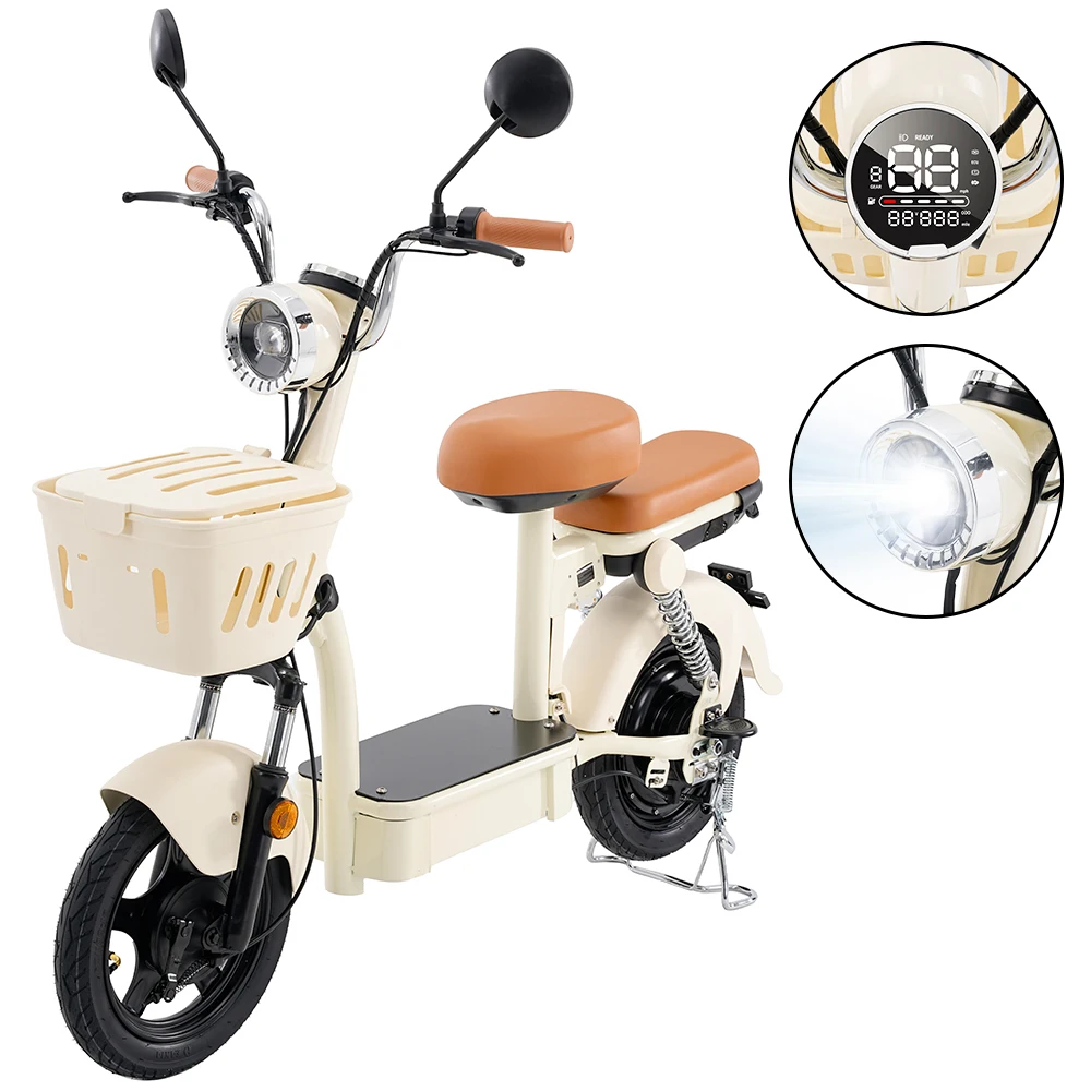 Patinetes Eléctricos iScooter Y16 con Asiento para Adulto 120kg – Potente 1200W – Ruedas 14″ – 48V20Ah – Velocidad Máx. 45km/h – Autonomía 100km 4