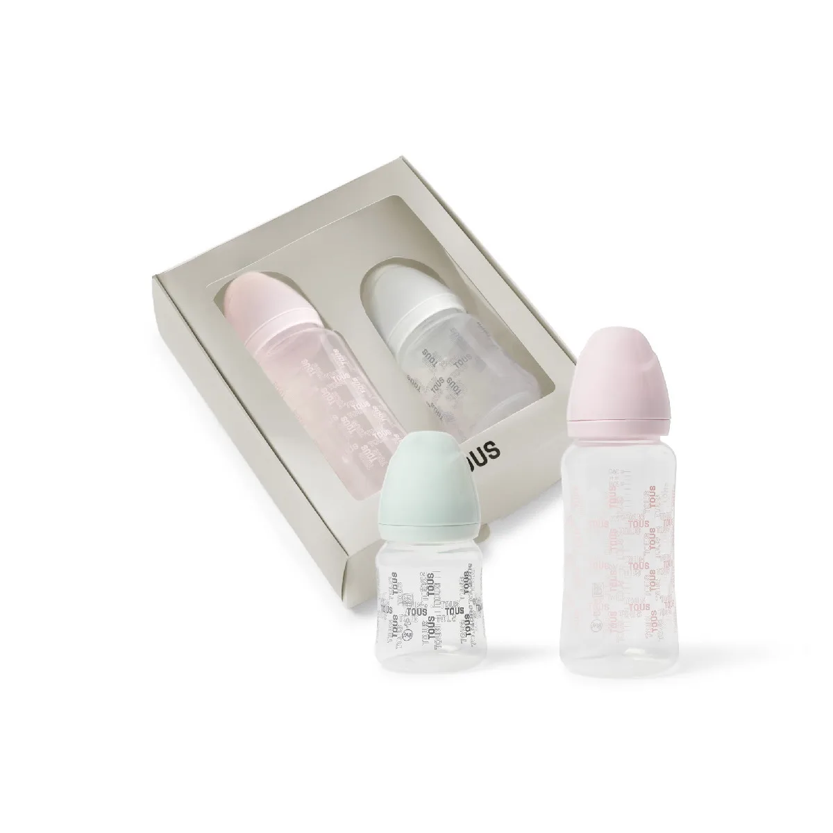 Pack 2 Biberones Tous Baby Square Rosa SQUARE-1801-47